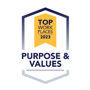 Top Places to Work in 2023: Purpose & Values